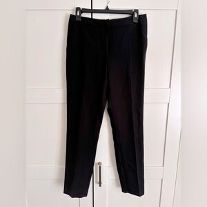 asos Black Flat Front Pants Size 6 NWT straight leg